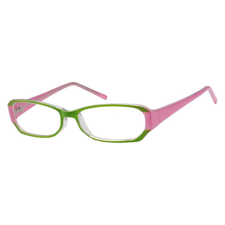 pink and green eyewear